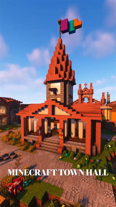 minecraft town hall|town hall minecraft designs.